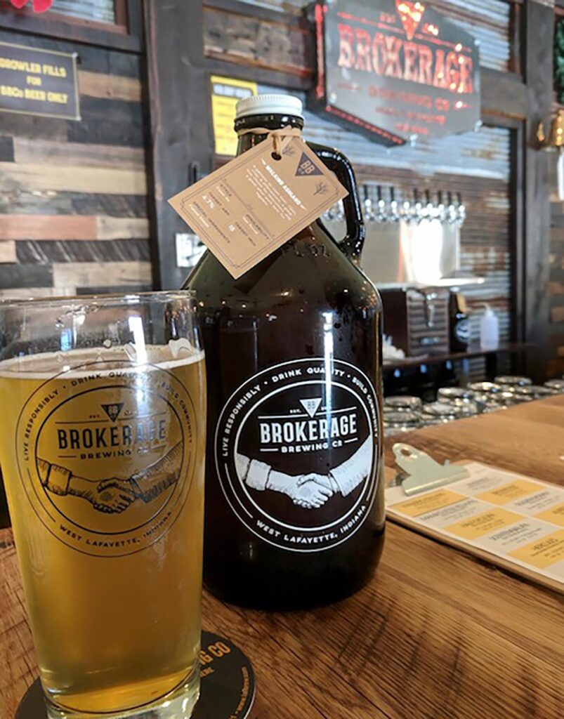 Growler from Brokerage Brewing Co.