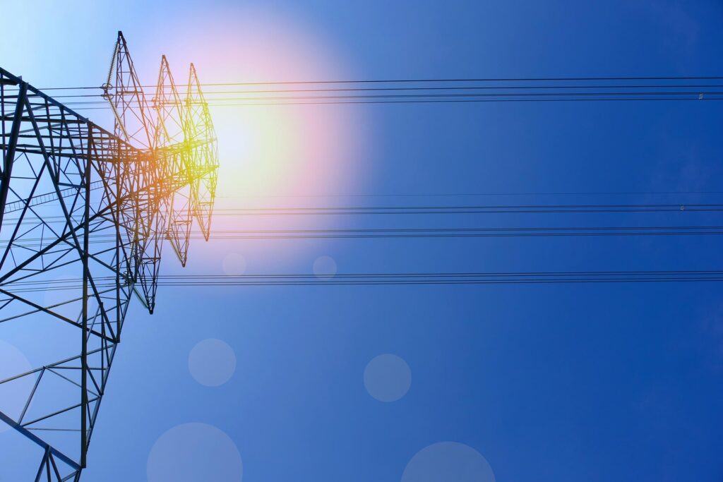 Picture of power lines