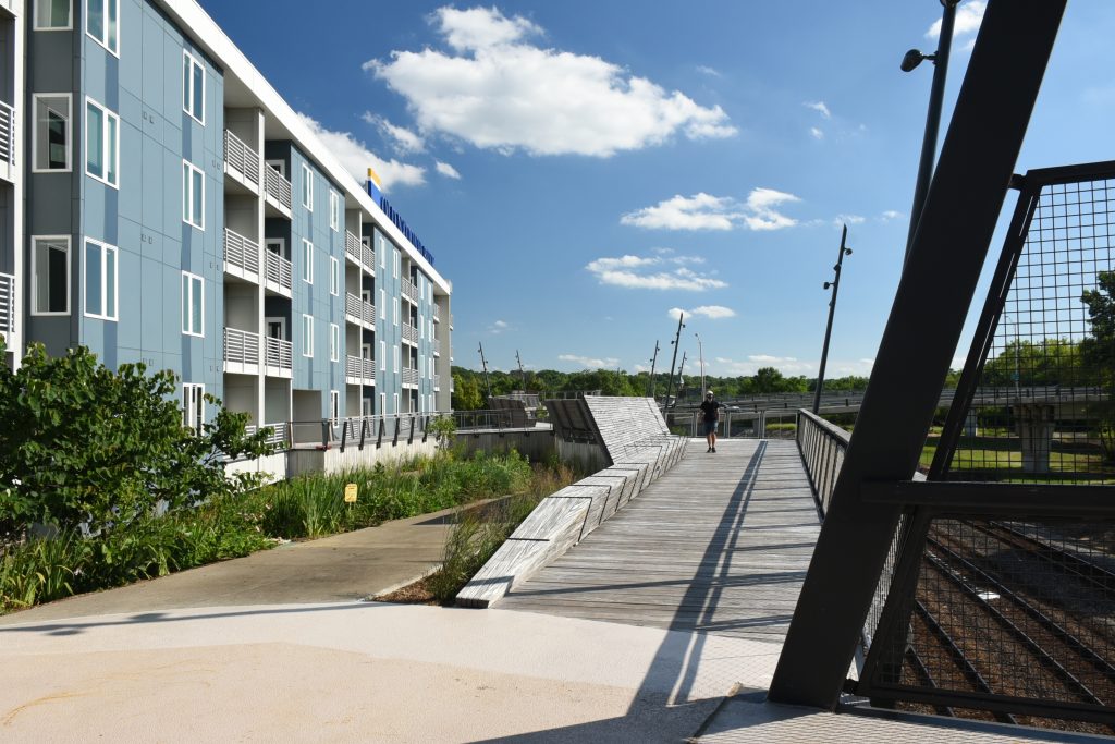 Two cities, one river, a beautiful promenade for all in Lafayette.